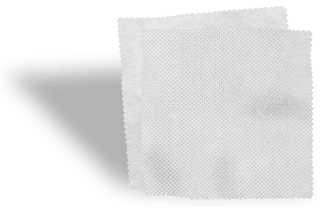 PPE nowo – white nonwoven fabric swatch